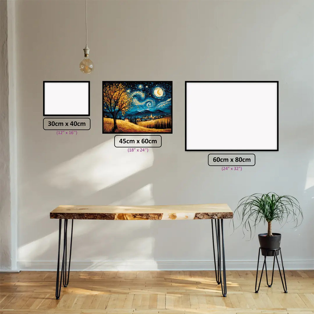 Adelaide Hills Under Starry Skies – Diamond Painting Kit