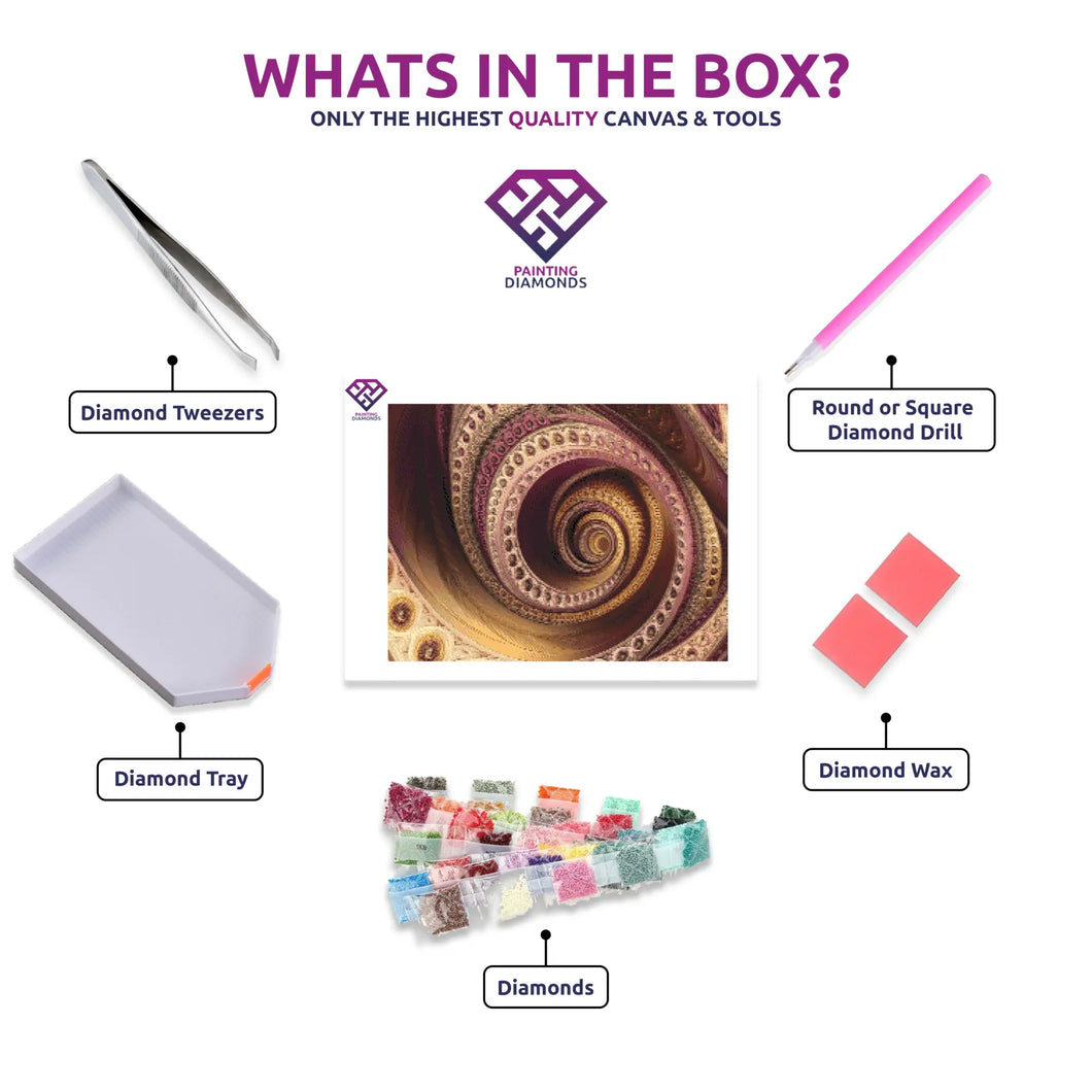 Fractal Symmetry - Diamond Painting Kit