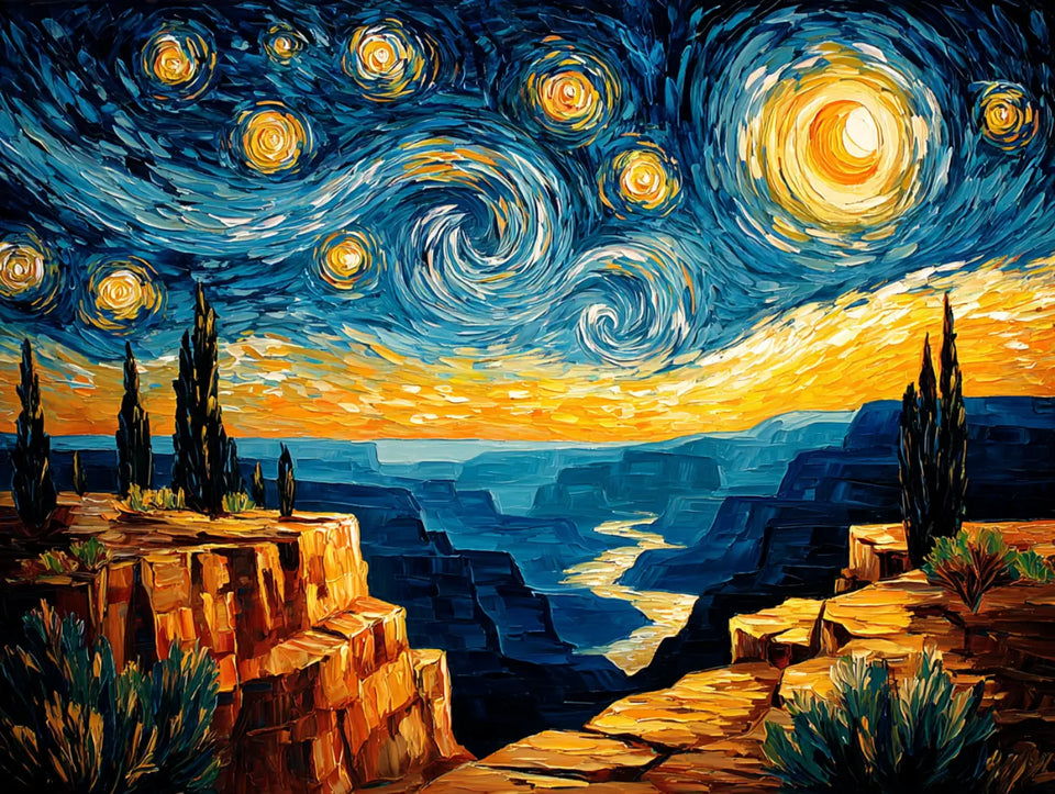 Grand Canyon at Dusk – Diamond Painting Kit