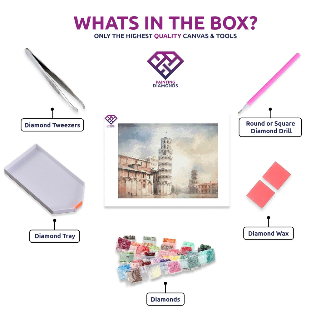 Pisa Pastels - 5D Diamond Painting Kit