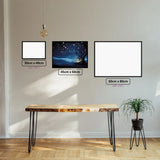 Cancer's Lunar Dreams diamond painting displayed in a room setting