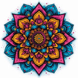 Floral Mandala Bliss artwork shown as a completed diamond painting preview