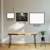 Greek Mythology Odyssey diamond painting displayed in a room setting