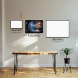 Moonlit Garden diamond painting displayed in a room setting