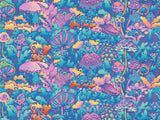 Neon Mushroom Wonderland artwork shown as a completed diamond painting preview