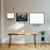 Pisces' Ocean Dreams diamond painting displayed in a room setting