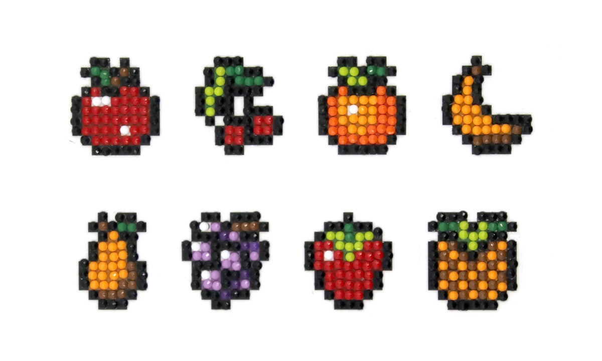 Pixel Fruit Minis - Diamond Painting Sticker Kit