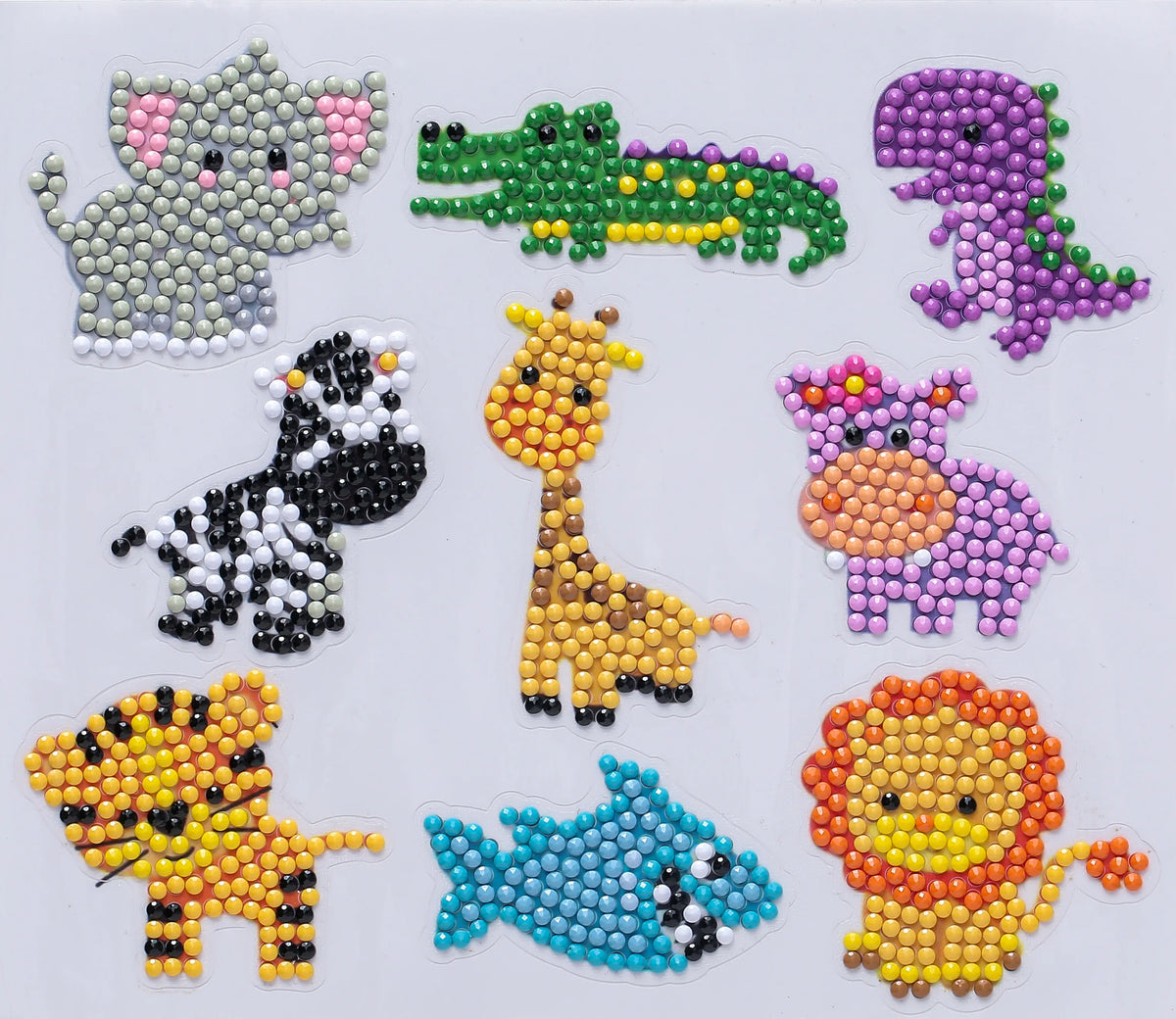 Safari Animal Friends - Diamond Painting Sticker Kit