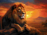 Serene Savannah artwork shown as a completed diamond painting preview