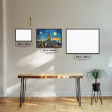 Starry Empire State diamond painting displayed in a room setting