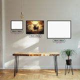 Taurus' Earthly Beauty diamond painting displayed in a room setting