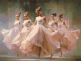 The Ballet artwork shown as a completed diamond painting preview
