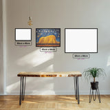 Uluru Starlight diamond painting displayed in a room setting