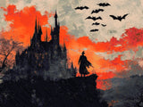 Vampire’s Castle Gloom artwork shown as a completed diamond painting preview