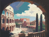 When in Rome artwork shown as a completed diamond painting preview