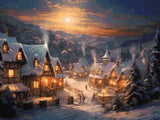 Winter's Embrace artwork shown as a completed diamond painting preview