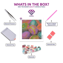 Colourful Easter Eggs - 5D Diamond Painting Kit