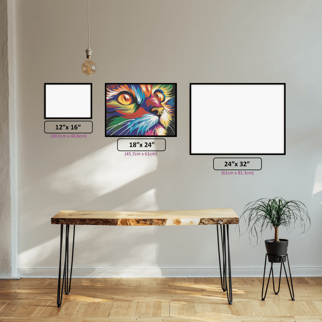 Colourful Kitten - 5D Diamond Painting kit