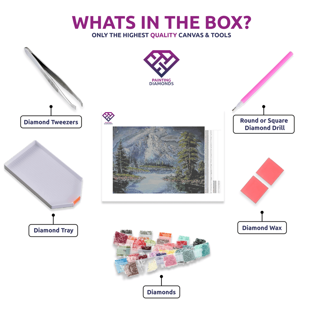 Forest Lake - 5D Diamond Painting Kit