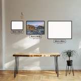 Beerbarrel Beach Bliss diamond painting displayed in a room setting