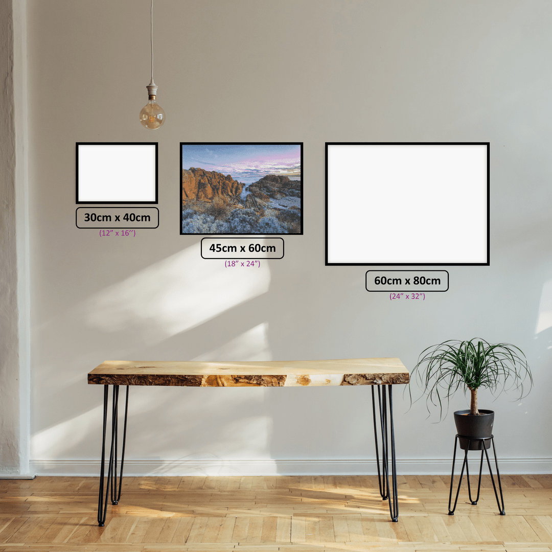 Beerbarrel Beach Bliss diamond painting displayed in a room setting