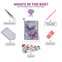 Colourful Butterfly #3 - 5D Diamond Painting Kit