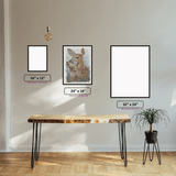 Doe & Fawn diamond painting displayed in a room setting