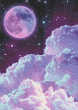 Galactic Sky artwork shown as a completed diamond painting preview