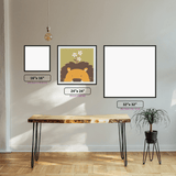 Lion - Beginner set diamond painting displayed in a room setting