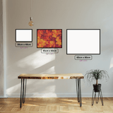 Mapleleaves diamond painting displayed in a room setting