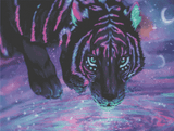 Opalescent Tiger artwork shown as a completed diamond painting preview