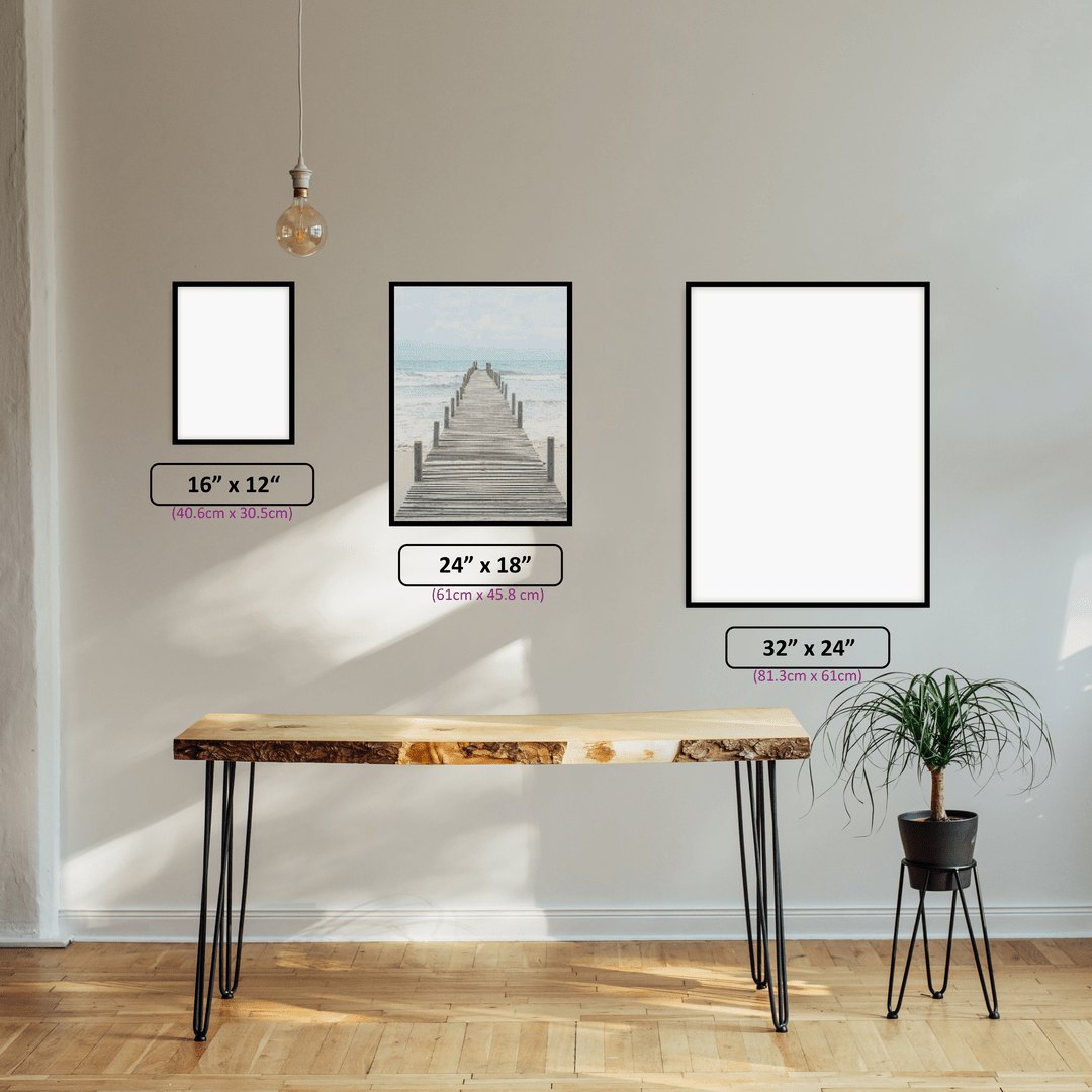 The Pier diamond painting displayed in a room setting
