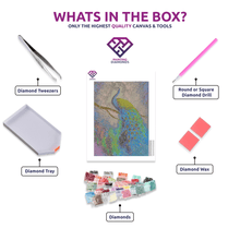 Vibrant Peacock Plumage - 5D Diamond Painting Kit